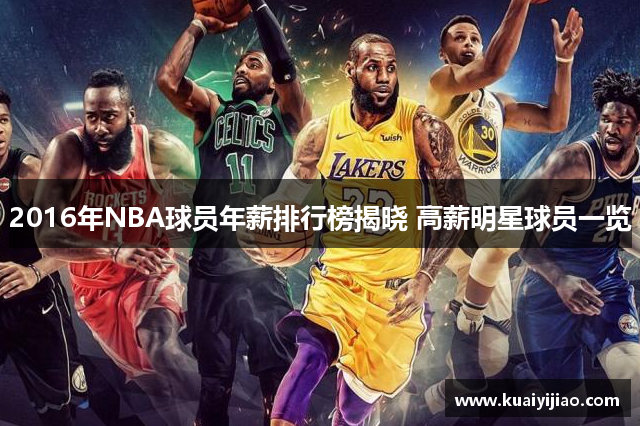 2016年NBA球员年薪排行榜揭晓 高薪明星球员一览